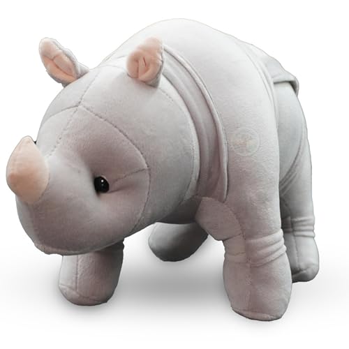 Image of Chi-Chimpu Cute and Identical Big Size Rhino Plush Toys for Kids Babies and Girls -Educational Animal Stuff Toy | Wild Animal (50 cm)