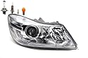 Johns, Scheinwerfer Halogen kompatibel zu Skoda Octavia 1Z 09-13 Rechts Leuchtmittel