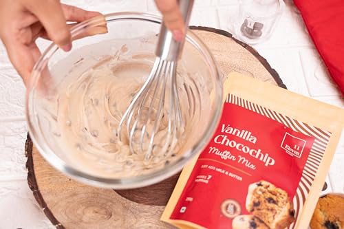 Image of 11Eleven Bakery Healthy Muffin Mix |Vanilla Chocochip 230gm each | Pack of 10 | Eggless Cake Mix | Instant Muffin Cake Mix Powder | 2 Step - Mix & Bake | |Easy to make| 100% Vegetarian|