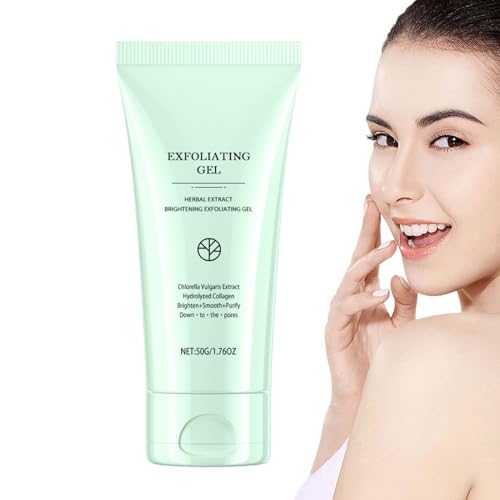 Gel Limpiador Facial | 50g Crema Facial Exfoliante Iluminadora | Bálsamo Hidratante Natural Para Poros Grandes Piel Seca Grasa | Estudiantes Hombres Mujeres
