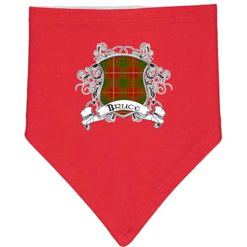 inktastic Bruce Tartan Shield Baby Bandana Bib
