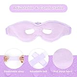 ACWOO Cooling Eye Mask, Gel Beads Mask for Puffy Eyes, Reusable Hot Cold Therapy Migraine Relief, Headache, Dark Circles, Dry Swollen Sinus Pain, A-purple, 1.0 count - Image 5