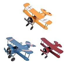 3pc Vintage Metal Planes Model Iron Retro Aircraft Glider Biplane Pendant Model Airplane,Christmas,Home Decor,Ornament,Desktop Decoration