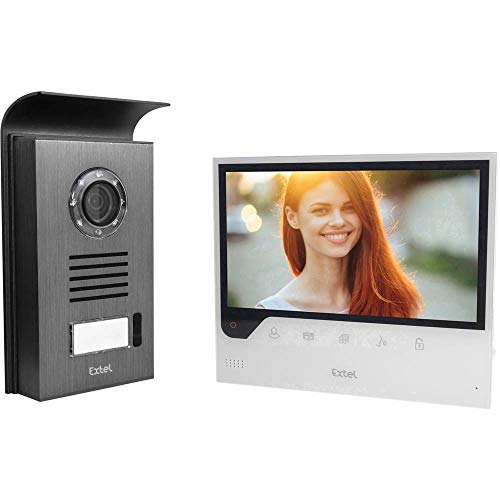 Extel - Visiophone filaire connecté à votre Smartphone Android ou Apple - avec Grand Écran (18cm)