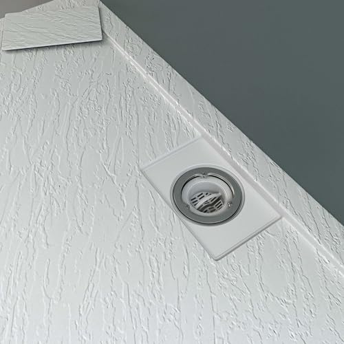 Mai & Mai Duschtasse Duschwanne aus Mineralguss BxTxH: 100x140x3 cm Mineralgusswanne in Weiß DIN-Anschlüsse inkl. Ablaufgarnitur Geoma07 – Bild 6