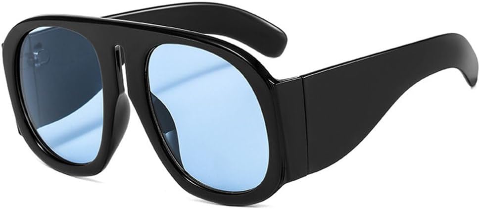 Oversize Gradient Colorful Frame Round Sunglasses UV400