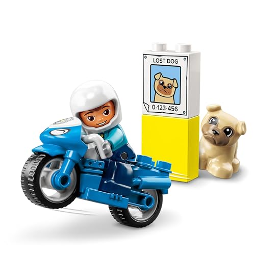 LEGO 10967 DUPLO La Moto De Police Jouet Pour les Enfants de et Plus Avec Figurine de Policier Développement De La Motricité Fine - vue 8