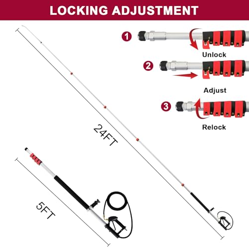 Carivia 24 ft Telescoping Extension Pole