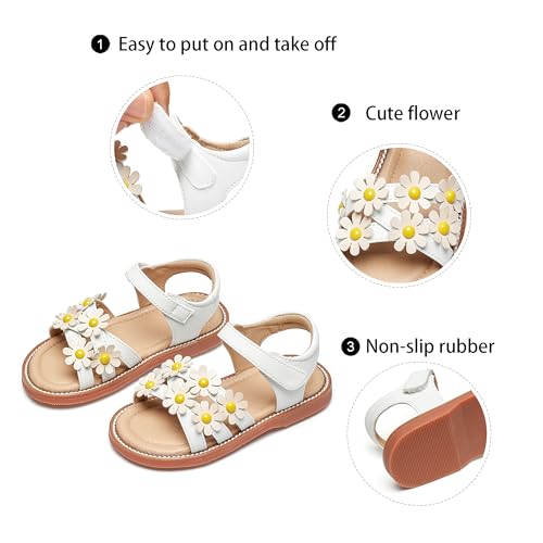 Image of GINFIVE Toddler Girls Sandals Girls Toddler Sandals Little Girls Kids Shoes