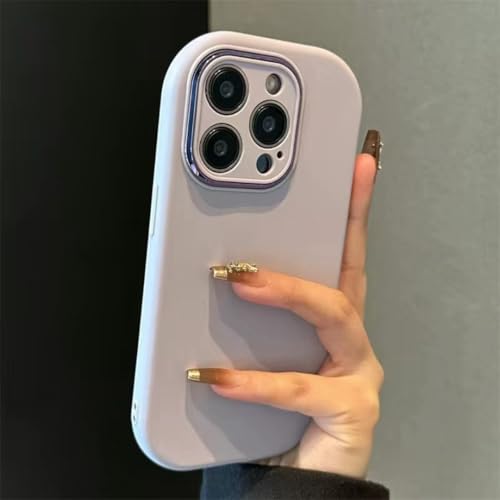 Coque iPhone antichoc violette en silicone flexible et résistant