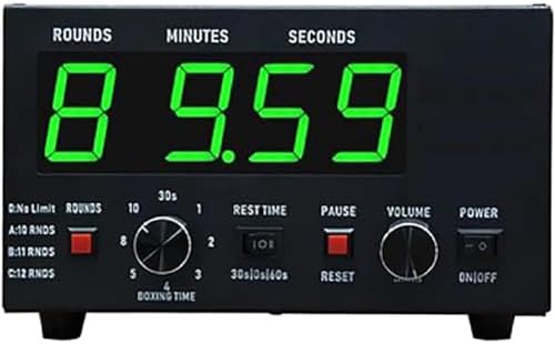 Professional Boxing Interval Timer for Muay Thai, MMA, Kickboxing Training, Easy to Use for Multiple Sports