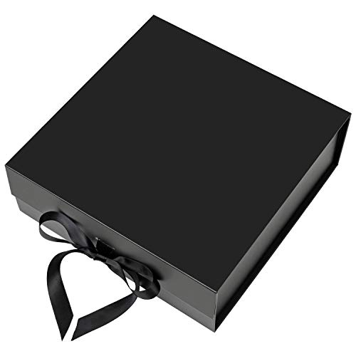 Black Friday 🔥 Crisky Black Decorative Gift Boxes, Bridesmaid Proposal Box, Birthday Gift Box, Wedding Gift Box, Graduation Gift Box, Aniversary Party Gift Box, Set of 1 Empty Box