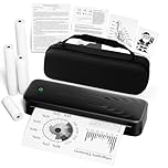 TATTMUSE Thermodrucker A4, Mobiler Drucker A4 für Unterwegs, Bluetooth Tragbarer Drucker für Fahrzeuge, Büro, Zuhause, Schule, Kompatibel mit iOS, Android, Laptop