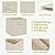 11x11 Storage Bins, Set of 4 Storage Cubes, Collapsible Cube Storage Box, Fabric Closet Organizers with Handles for Home, Office, Closet Shelf Cabinet, Bookcase, Beige
