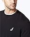 Nautica Men's Fleece Knit Sweatshirt, True Black, Small