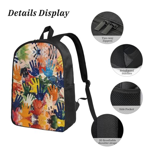 Cartable 3 en 1 noir pour enfants avec sac à déjeuner et trousse assortis - 5
