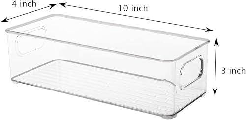 Miniatura 4 de Organizador de caja de teléfono, contenedores de almacenamiento transparentes con asas para organización de cocina, funda multifuncional para