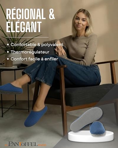 Chaussons en feutre pour femmes et hommes Pantoffelmann du 36 au 48 - 4