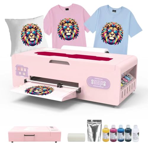 Image of A3 DTF Transfer Printer for T-Shirts, Built-in White Ink Circulation and Semi-Auto Cleaning System, Complete Set with Oven, Software, 5 x 250ml Ink, Transfer Film and Hot Melt Powder