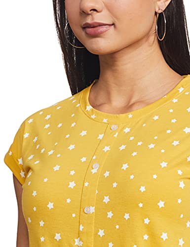 Image of Easybuy Women's Regular T-Shirt (AU21BH02LS Yellow M
