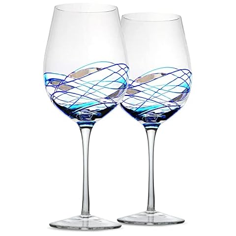 Bezrat Wine Glasses Hand Painted Cover