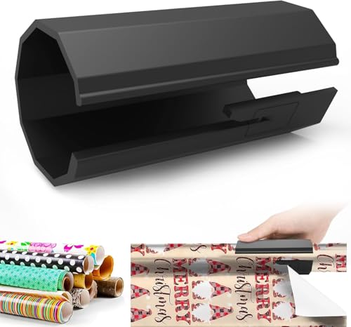 Geschenkpapier Schneider für Rollen, Sliding Geschenkpapierschneider, Tragbare Papier Schneidegerät, Roll Papier Schneidegerät für Weihnachtlicher, Halloween, Valentinstag Geschenkpapier