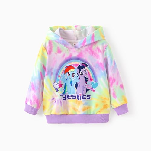 PATPAT My Little Pony Hoodie Kleine Mädchen Kapuzenpullover Batik Langarm Sweatshirt Pullover Kapuziertes Weihnachten Geschenke Herbst Winter Süße Mode Kleidung Hoodies für Kinder 2-6 Jahre 90-116 PATPAT My Little Pony Hoodie Kleine Mädchen Kapuzenpullover Batik Langarm Sweatshirt Pullover Kapuziertes Weihnachten Geschenke Herbst Winter Süße Mode Kleidung Hoodies für Kinder 2-6 Jahre 90-116