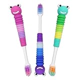 Kleinkind-Zahnbürste Raupe (3er-Set) ~ kleine Kinderbürsten für Kinder von 0–3 Jahren