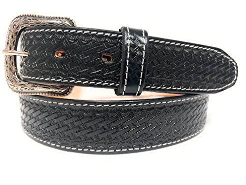 Men's Heavy Duty Genuine Leather Basket Weave...