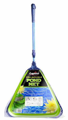Laguna Teleskop Algenkescher, Teichkescher, Kescher, mit Teleskopstil aus Aluminium, grobmaschig, Gesamtlänge 93-131cm