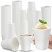 Jingmore 100 Pack Compostable Paper Cups Bulk 8 oz Biodegradable Disposable Coffee Cups Bagasse and Bamboo Fibre, for Hot or Cold Drinking Home Office Picnic Travel Events Party Supplies 1