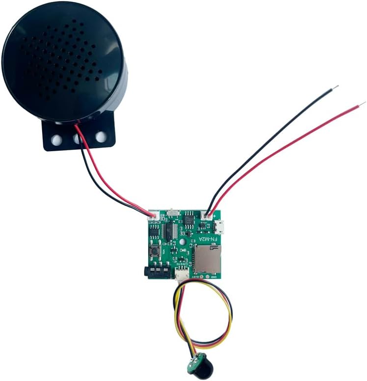 PIR Motion Sensor Activated Audio Player for POP Displays/Point of Sale/Statues/Artwork with Black PIR Sensor