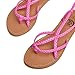 Trary Flat Sandals Women, Lace Up Open Toe Gladiator Dressy Summer Beach Sandals for Women
