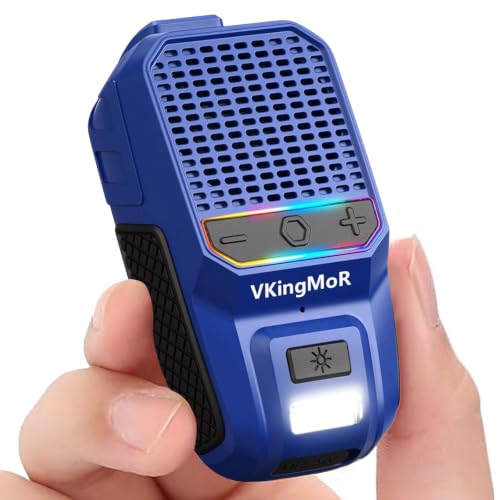 Wearable-Bluetooth-Speaker-Clip-On-Mini-Speaker-with-Built-in-MicsBlue Wearable Bluetooth Speaker, Clip-On Mini Speaker with Built-in Mics,Blue - Image 1