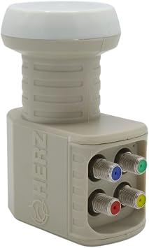 PARCBENY 38297 HERZ HR-904 D G TAL KU-BAND QUAD 4L  LNB UN VERSAL - ALTIN U LU 0.1DB SHARP CH P 4l  Dig 38297