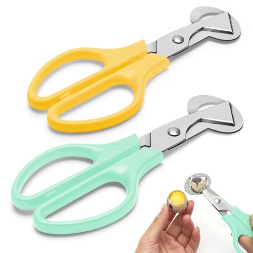 AHIER Pigeon Quail Egg Cutter Scissors Stainless Steel Blades Bird Cutter 2 Pack