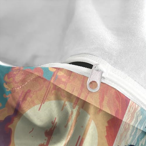 Housse de couette phare de la côte 140x200 microfibre avec taies d'oreiller - 8