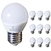 Produktbild LED ATOMANT 10 x LED-Leuchtmittel E27 G45, 7 W, neutralweiß (4500 K), 630 Lumen, dicker Sockel, entspricht 75 W.