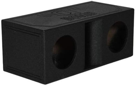 Q Power QBomb QBOMB10HP Dual 10" Vented Port Subwoofer Box w/Bedliner Spray