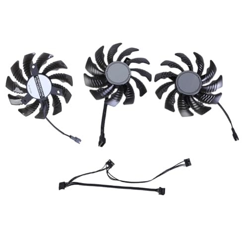 Ventilateur de carte graphique silencieux à 4 broches pour radiateur de carte graphique RTX3050 3060 3060TI pour gamers refroidissement fiable PLD08010S12HH