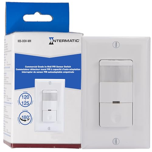 Capteur d'occupation PIR Intermatic iOS-DOV-WH blanc decorator pour gestion eclairage - 2