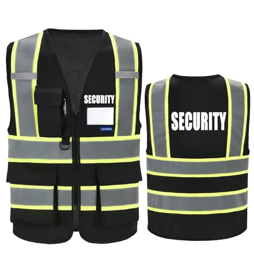 AYKRM 7 Pockets High Visibility Security Vests