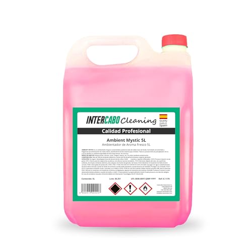 Ambientador Líquido Ambient Mystic 5L • Aroma Intenso, Elegante y Sofisticado • Fragancia Duradera para Espacios Amplios • Ideal para Pulverizadores y Difusores • Recarga Profesional y Versátil