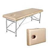 Mesa de spa portátil de 180 x 60/70/80 x 65 cm, 2 camas plegables de aluminio máximo, mesa de masaje portátil, mesa de masaje, cama de masaje portátil, cama de masaje de 180 x 60 x 65 cm, azul cielo