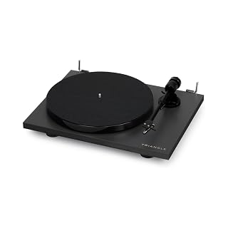Triangle – Platine Vinyle Lunar 1 – Platine Vinyle Manuelle 33/45 Tours à Entrainement par Courroie – Cellule OM-5E intégrée – 420 x 112 x 330 mm – Noir - Les Beatles, Paul McCartney, John Lennon, RIngo Starr, George Harrison
