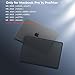 BlueSwan Anti-Cracking Hard Shell Case Compatible with MacBook Pro 14-inch M5 2026 2025-2021 Release M4 M3 M2 M1 Pro/Max Chip, Anti-Fingerprint Soft TPU Bumper, Frosted Black