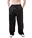 Up2date Fashion Men's Satin Lounge Pants (Medium, Black)