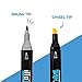 illo Sketchbook HUE, Markers, 36 Colors, Double Ended Brush Tips, Portable Bag, Non Toxic, Blendable, permanent, dual tip, Alcohol Based