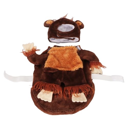 Disfraz de mono suave para mascotas talla S miniatura 3