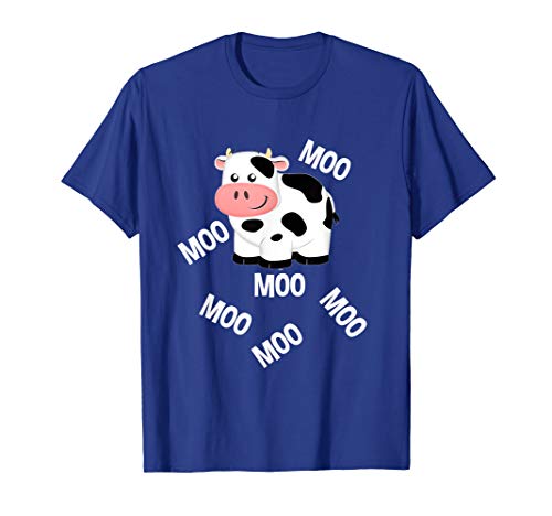 Farm Animals Cow Goes Moo T-Shirt Toddlers Little Boy & Girl